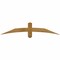 Ekena Millwork Bellingham Rough Sawn Timber Gable Bracket, Western Red Cedar, 60"W x 12"H x 4"D x 4"F, 5/12 Pitch GBW060X12X0404BEL00RWR - alternate 1
